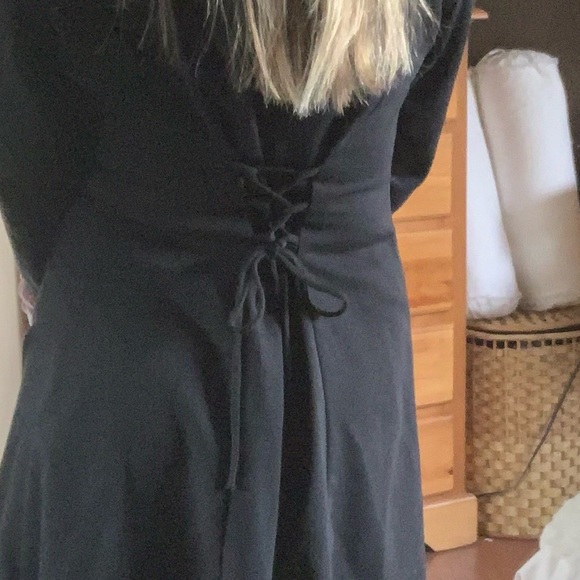 Black Blazer Dress Size 9 Smart Set 99s Retro - Picture 5 of 13